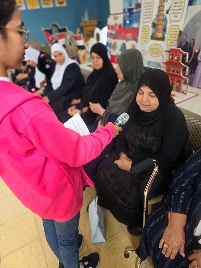 ملتقى الأجيال في مدرسة أجيال الابتدائية في جلجولية